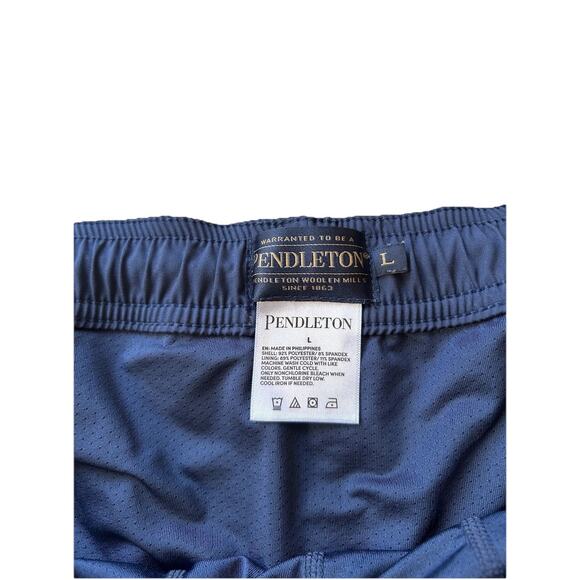 Pendleton Navy Blue Men’s BANDED CROWN HYDROMORPH SWIM TRUNKS Size Large - Picture 4 of 8